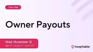 Owner Payouts - Hospitable Town Hall, November 12, 2025