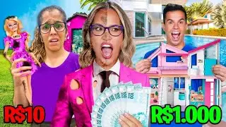 BARBIE DE R$10, R$100, R$1000! - MUITO INCRÍVEL!