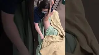 Draping of posterior leg