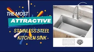 🍓🍆Undermount Single Bowl 18-Gauge Stainless Steel Kitchen Sink | sleek modern design