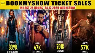 BookMyShow Last 24 Hours Ticket Sales 😱 | Movies Breaking Records