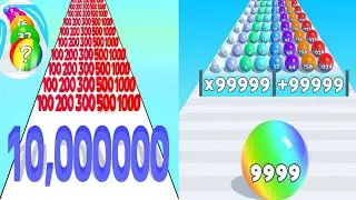 Number Master || Number Ball Blend Challenges || Number Ball 3D Merge Game || Jelly Run 2048