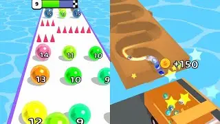 Marble Run 3D 🌈⚽🌈 All Levels Gameplay Trailer Android,ios New Game