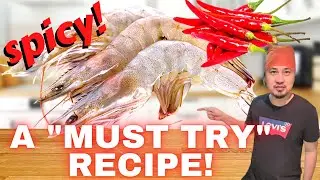 SPICY PRAWN ADOBO | FILIPINO STYLE ADOBONG HIPON | SHRIMP PRAWN RECIPE With ENGLISH SUBTITLES