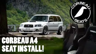 УСТАНОВКА СИДЕНЬЯ С ПОСЛЕПРОДАЖНОГО РЫНКА! Corbeau A4 в Forester XT!
