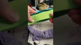 Portable knitting hack to prevent dropped stitches! #knittok #knittingwip