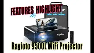 Rayfoto 9500L WiFi Projector Bluetooth Projector