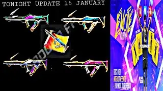 tonight update free fire |16 January new event | ajj raat 12 baje kya aayega | tonight update ff.