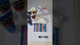 Wielkie TESTOWANIE farb z Action w pouringu🎨🙉 #pouring #malowanieprzezwylewanie #shorts