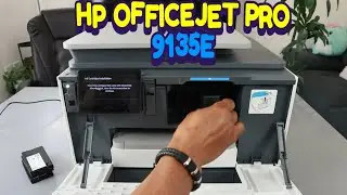 HP OfficeJet Pro 9135e: Install Ink & Load Paper Tray Tutorial