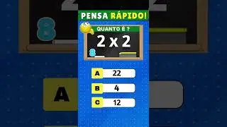 ✅ QUIZ DE MATEM&Aacute;TICA #matematica #matem&aacute;tica #matematika #quiz #quiztime