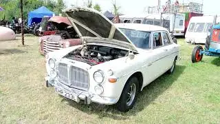 A 1973 Rover P5 3500 parked up on display
