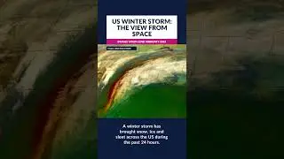 US winter storm: the view from space