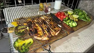 Grilled fish /Diet grilled fish /Diet tray /Food for athletes /Low-calorie food /Vegetables and fish