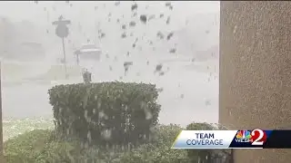 'Torrential downpour of ice': Hail storm damages homes in Clermont