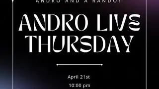 Davidson Androgyny Live Thursday: Andro and a Rando