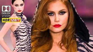 Stunning Animal Print Design At NYFW 2025 in HDR 12bit DOLBY VISION 2