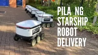 Starship Robot Delivery | Robot queuing better than me