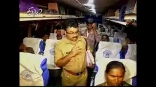 RTA official raids on Private travel busses in Kadapa and Tirupati