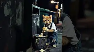 sad cat 🐈😺 #funny #heavyraining #animation #kids #cartoon #toys #jcb #automobile #farming