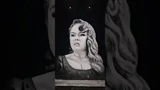 #brigerton #netfix #snowgraffiti #snowart #ladywhistledown #penelopefeatherington #art #portrait