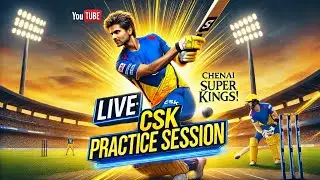 🔴 LIVE:  Day 5 CSK Practice |  Dhoni | Ruturaj | IPL 2025 | Thala in Action! 💛