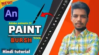 Create paint brush tool in Adobe animate CC full Hindi tutorial 💯😱