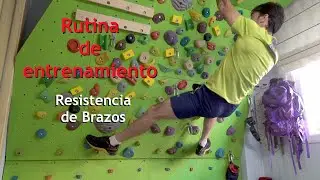 Rutina de entrenamiento para escalada. Resistencia de brazos. 4K