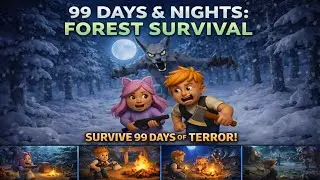 99 Days & Nights Forest Survival Gameplay | Horror Survival in the Dark Woods