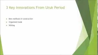 Uruk Period Technology