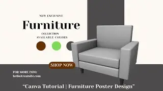 How to Create Professional Furniture Ads in Canva | Trending Poster Design Tutorial