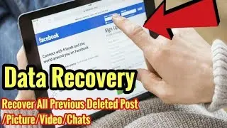 Recover by One Click All Facebook Data || Fb Data Recovery tracks || tj