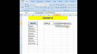 Learn COUNTIF in Just 30 Sec || Excel
