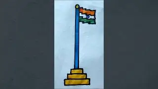 🇮🇳 || Flag drawing Independence day republic day drawing #art #viralvideo