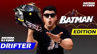 Look Changed😍New Studds Drifter Batman Smoke Visor Best Helmet Under 3000| Better Than Studds Helios