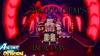 The BEST way to get GEM'S and GOLD in Anime Reborn Roblox!