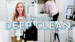 APARTMENT BATHROOM DEEP CLEAN | Fall 2020 Deep Clean With Me