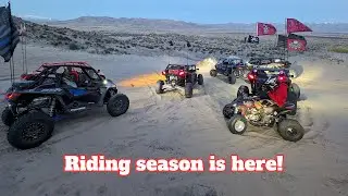 Early Spring Dunes weekend ride at Little Sahara sand dunes. Pt 1