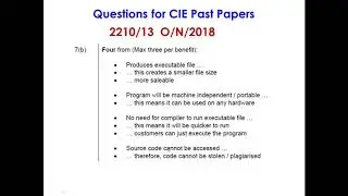 G-10 (O Level) Computer Science Questions from CIE Past Papers Lesson 16
