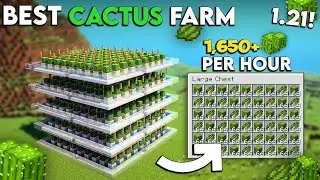 Minecraft BEST Cactus From 1.21 - Easiest Cactus Farm Tutorial Minecraft 