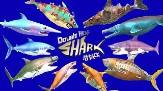 Double Head Shark Attack - Multiplayer - ALL SHARKS UNLOCKED 2019 - Android Gameplay [FHD]
