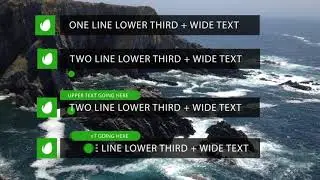 Round to Square Clean Lower Thirds | After Effects Template | Elements