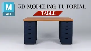 How To Model a Table in Maya / Easy Modeling Tutorial