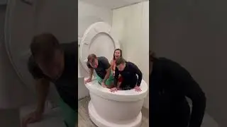 The Giant Toilet is Fire LAVA Pink #shorts
