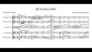 All in Love is Fair - The Hornheads (transcription)