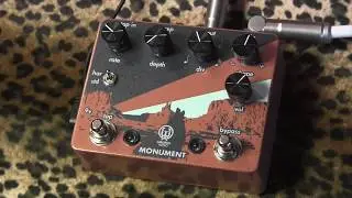 Walrus Audio MONUMENT optical tap tempo harmonic tremolo demo