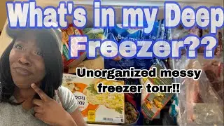 What&rsquo;s in my Deep Freezer?? Messy unorganized freezer!!!