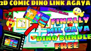 2D Dino bundle glitch how to use || comic dino link agaya🤗🤗 || @gwsinha4072