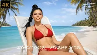 BEACH GLOW – RUNWAY SHOW | Electronic Pop / Dance-Pop • 4K Slow Motion Beauty Visuals