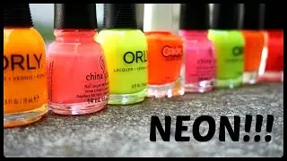 Favorite Neon Nail Polishes!!! + Dupes